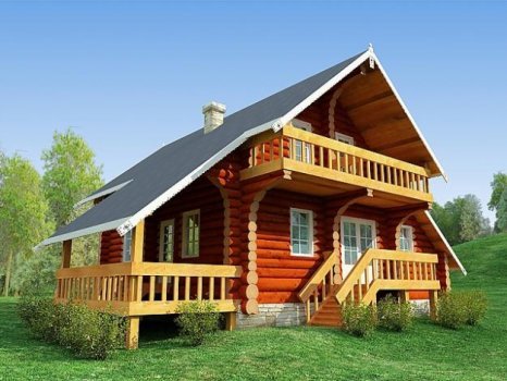  Покраска деревянного дома